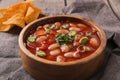 Tomato soup with white beans and vegetables Royalty Free Stock Photo