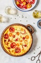 Tomato and Thyme Tart Royalty Free Stock Photo