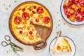 Tomato and Thyme Tart Royalty Free Stock Photo