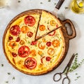 Tomato and Thyme Tart Royalty Free Stock Photo