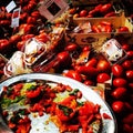 Tomato tomatoes market fresh produce farmers Royalty Free Stock Photo