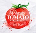 Tomato watercolor poster