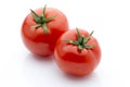 Tomato on the white isolatd background. Royalty Free Stock Photo