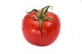 Tomatoe with drops of water. Vegetable. Royalty Free Stock Photo