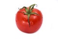 Tomatoe with drops of water. Vegetable. Royalty Free Stock Photo