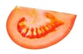 Tomatoe slice with clipping path Royalty Free Stock Photo