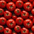 Tomatoes Background Tomato Seamless Tile Pattern