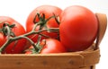 Tomatoes in Basket Royalty Free Stock Photo