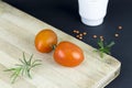 Tomatoes on Chopping board