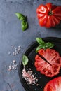 Tomatoes Coeur De Boeuf. Beefsteak tomato Royalty Free Stock Photo