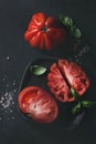 Tomatoes Coeur De Boeuf. Beefsteak tomato Royalty Free Stock Photo