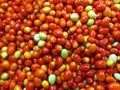 Tomatoes in bulk stacked Royalty Free Stock Photo