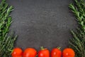 Tomatoes Fresh Herbs Royalty Free Stock Photo
