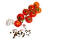 Tomatoes, garlic , cloves Royalty Free Stock Photo
