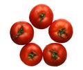 Tomatoes, isolated