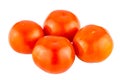 Tomatoes isolated on white background close up Royalty Free Stock Photo