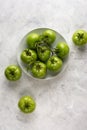 Tomatoes isolated on white table top Royalty Free Stock Photo