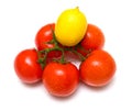 Tomatoes and lemon 2 Royalty Free Stock Photo