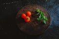 Organic Food Photography - Tomatoes, Mint and Red Beet