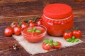 Tomatoes paste Royalty Free Stock Photo