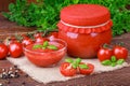 Tomatoes paste Royalty Free Stock Photo