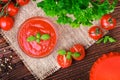 Tomatoes paste Royalty Free Stock Photo