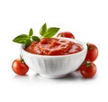 Tomatoes paste with tomatoes vegetables Royalty Free Stock Photo