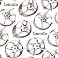 Tomatoes pattern Royalty Free Stock Photo