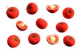 Tomatoes. red ripe tomatoes isolate on white background
