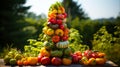 Tomatoes Ripe Red Freshly Harvested Organic Vegetables for Healthy Cooking, Generative Ai