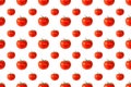 Tomatoes seamless pattern background. Flat color style design