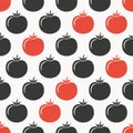 Tomatoes seamless pattern