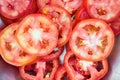 The Tomatoes slice background Royalty Free Stock Photo