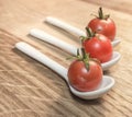Tomatoes in Spoons Royalty Free Stock Photo