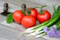 Tomatoes and Spring Onions