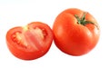 Tomatoes sprinkled with water Royalty Free Stock Photo