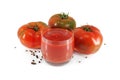 Tomatoes and tomato sauce Royalty Free Stock Photo