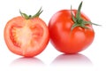 Tomatoes tomato sliced vegetable isolated