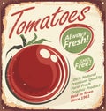 Tomatoes vintage metal sign