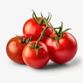 Tomatoes White Background Realism
