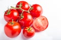 Tomatoes on a wooden table