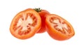 Tomatos isolated on white Royalty Free Stock Photo