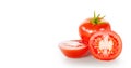 Tomatos on white background Royalty Free Stock Photo