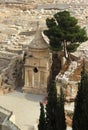 Tomb of Absalom (Absalom's Pillar) in Kidron Valley, Jerusalem, Royalty Free Stock Photo