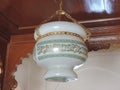 Chandelier inside the tomb in Dandi, Gujarat - Dawoodi Bohra - India muslim religious trip - muslim design and architecture