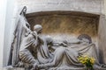 Tomb of the Appiani family, monumental cemetery of Genoa, Italy. Royalty Free Stock Photo