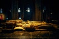 The tomb of Carlos III the Noble and Eleanor of Castile in the cathedral of Pamplona