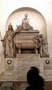 Tomb of Dante Alighieri in Santa Croce basilica in florence