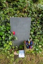 Tomb of Douglas Adams at the Highgate Cemetery in London