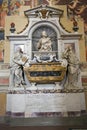 Tomb of Galileo Galilei in the Basilica of Santa Croce, Florence, Italy, Europe Royalty Free Stock Photo